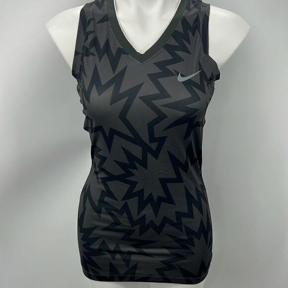 Nike Pro sleeveless black and gray tank size small - Picture 2 of 4